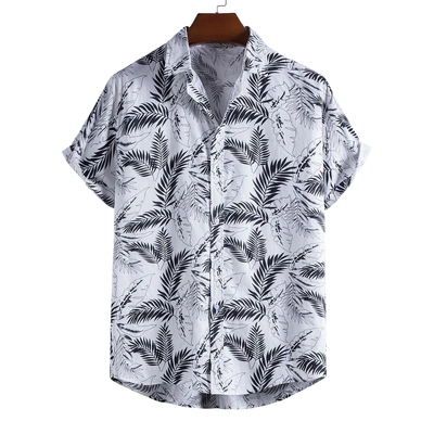 White-Black Digital Printed Shirt