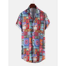 Multicolor Printed Shirt for Men