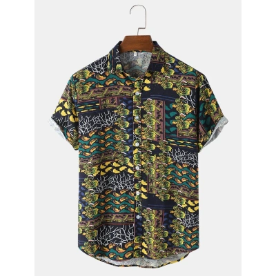 Greenish Printed Shirt