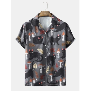 Cat Printed Shirt