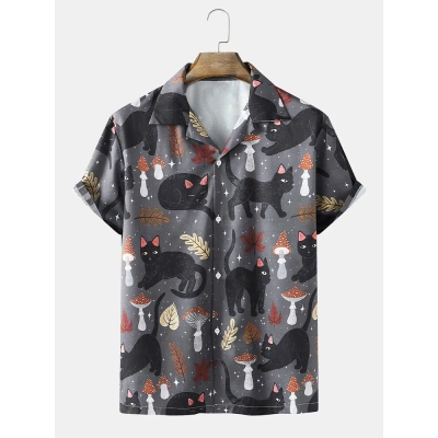 Cat Printed Shirt