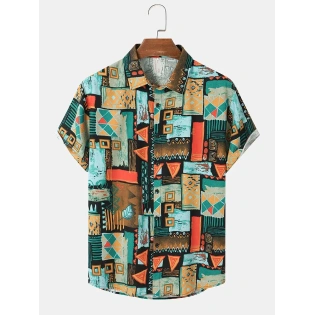 Colored Printed Shirt For Men