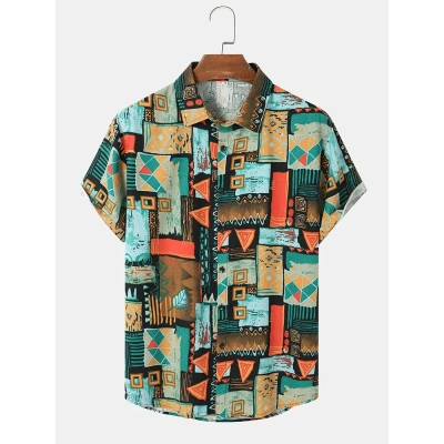 Colored Printed Shirt For Men