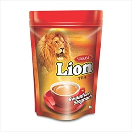 Vikram Lion Tea | Selected Assam Tea Leaves (Solid Dum, Swaad Mein Singham) - 1kg (Pouch)