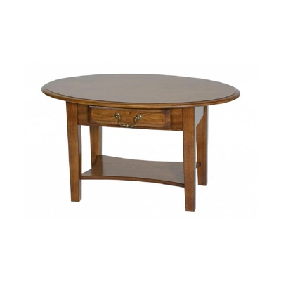 Burnished Walnut Hardwood Coffee Table