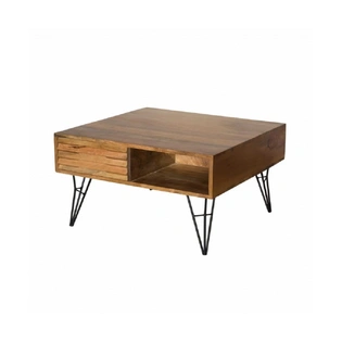 Natural Black Mango Wood Coffee Table