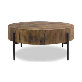 Solid Wood Round Coffee Table