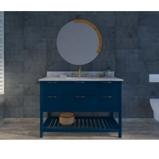 48 Inch Navy Blue Bathroom Vanity Set