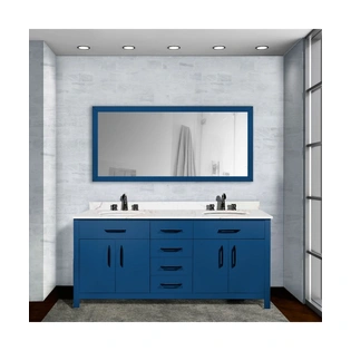 72 Inch Larva Blue Double Sink Vanity