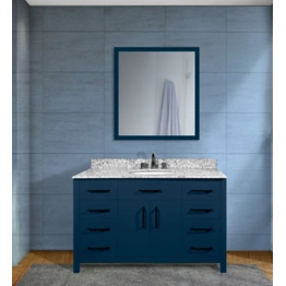 Verde Navy Blue 48 Inch Makeup Vanity