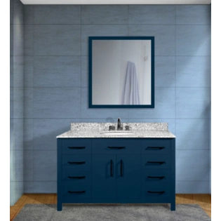 Verde Navy Blue 48 Inch Makeup Vanity