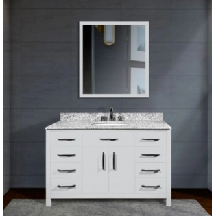 48 Inch Verde Silver Grey Single Sink Vanity Set