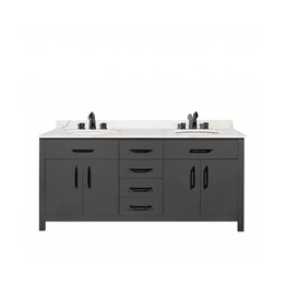 72 Inch Double Sink Floor Mount Vanity Set