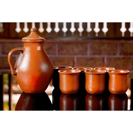 Kooja and Coppa - Terracotta Jug and mugs set