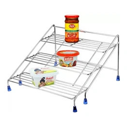 Kitchking Multipurpose Ladder Rack/Stand with Silicon Grip – Ideal for Home, Kitchen, Office, and Restaurant Storage