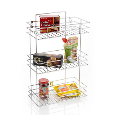 Kitchking Stainless Steel Multipurpose Kitchen Racks – 1-Tier, 2-Tier, and 3-Tier Options for Home & Office Use