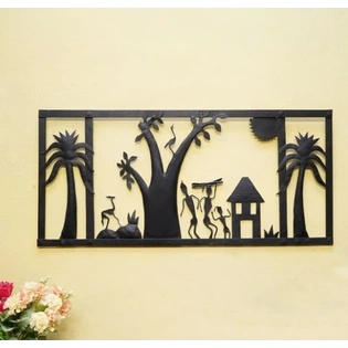 Unique Handcrafted Village's Wrought Iron Wall Frame