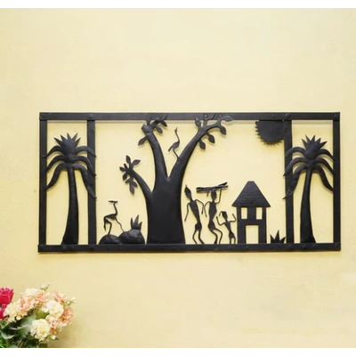 Unique Handcrafted Village's Wrought Iron Wall Frame