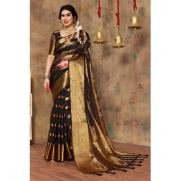 Pure Soft Kora Silk Jacquard with Gold Jari saree of leastest fasion trend fo4rwomen