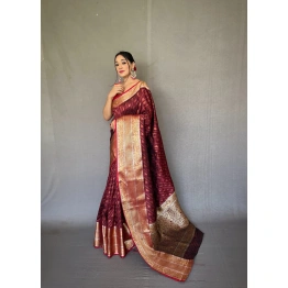 Banarsi handloom saree rich pallu and indian cultural saree wear for womena and ladies