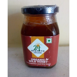 24 Mantra Organic Organic Wild Honey 250g (Glass Bottle Product)