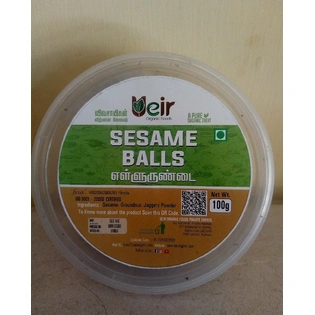 Ueir Organic Sesame Balls or Ellurundai 100g (7 balls)