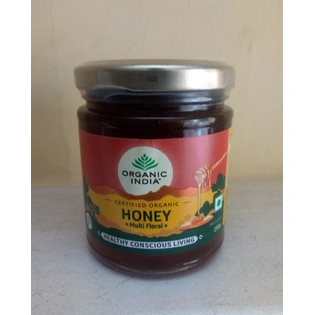 Organic India Certified Organic Multi Floral Honey 250g (Glass Bottle Product)