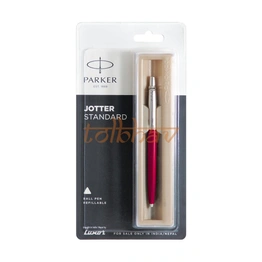 Parker Jotter Standard Chrome Trim Ball Pen Red