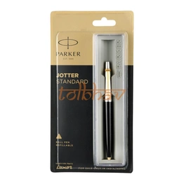 Parker Jotter Standard Gold Trim Ball Pen Black