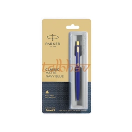 Parker Classic Matte Navy Blue Gold Trim Ball Pen