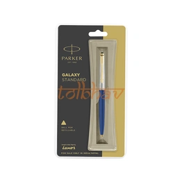 Parker Galaxy Standard Gold Trim Ball Pen Blue