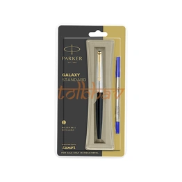 Parker Galaxy Standard Gold Trim Roller Ball Pen Black