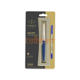 Parker Galaxy Standard Gold Trim Roller Ball Pen Blue