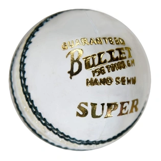 Khanana's Balance Cricket Leather Ball (Pack of 1, White)