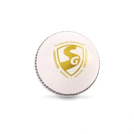 SG Shield 20 White Two-Piece Cricket Leather Ball (PACK OF 1)