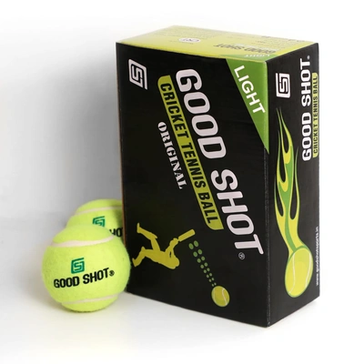 Good Shot Light Ball For Cricket Tennis Ball (Pack of 6, Green)