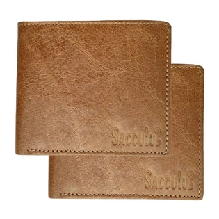 Buy Stylish Crust Leather Men's Wallet - Pack of 2 Online- E2003