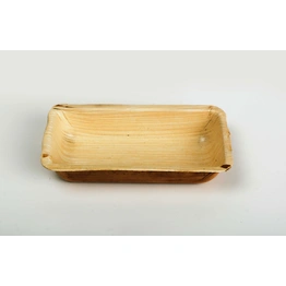 5.5 inch rectangle deep bowl areca palm leaf used in hotels and kitchen