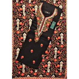 THREADWORK RAYON SALWAR SUITS( #N213 -BLACK)