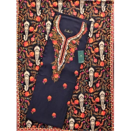 THREADWORK RAYON SALWAR SUITS( #N213 -NAVY BLUE)