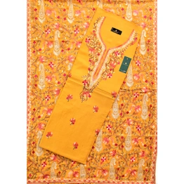 THREADWORK RAYON SALWAR SUITS(#N213 -MUSTARD)