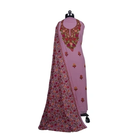 THREADWORK GEORGETTE SALWAR SUITS(#GEORGETTE-PINK)