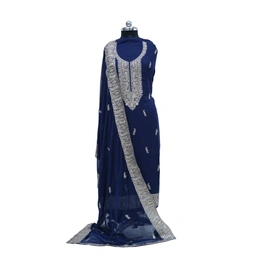 THREADWORK RAYON SALWAR SUITS(# Z302 -NAVY )