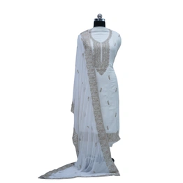 THREADWORK RAYON SALWAR SUITS(# Z302 -WHITE)