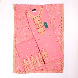 THREADWORK RAYON SALWAR SUITS ( # P102-PINK )