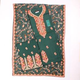 THREADWORK RAYON SALWAR SUIT (# P102-GREEN )