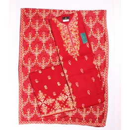 THREADWORK RAYON SALWAR SUITS ( # P101- MAROON )