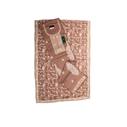 THREADWORK RAYON SALWAR SUITS (#N204- BEIGE)