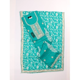 THREADWORK RAYON SALWAR SUITS (#N204-BLUE)