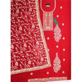 THREADWORK RAYON SALWAR SUITS( #N204 -MEHROON )